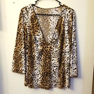 Leopard Top Size 2X